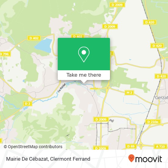 Mapa Mairie De Cébazat