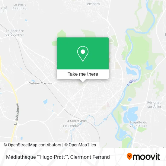 Médiathèque ""Hugo-Pratt"" map