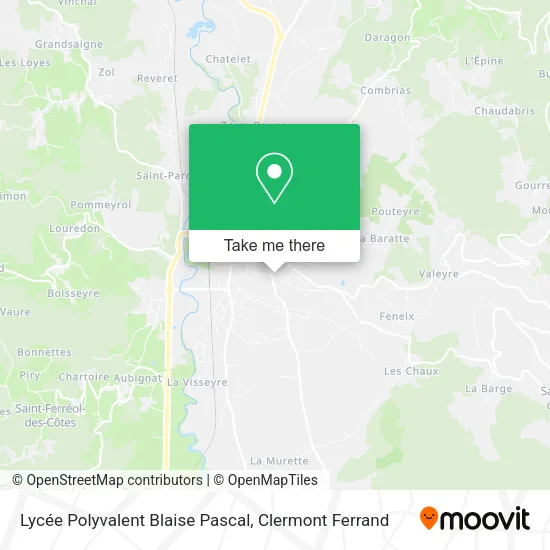 Lycée Polyvalent Blaise Pascal map