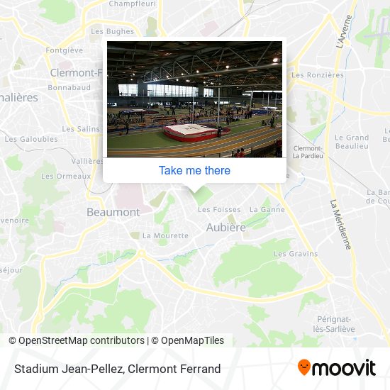 Mapa Stadium Jean-Pellez