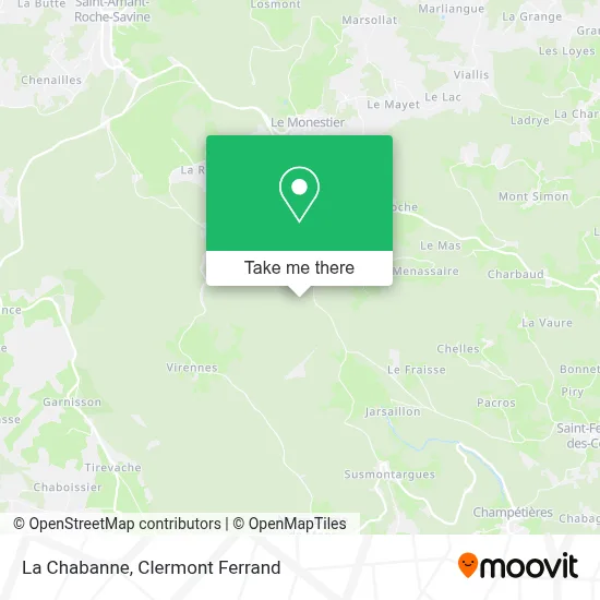 La Chabanne map
