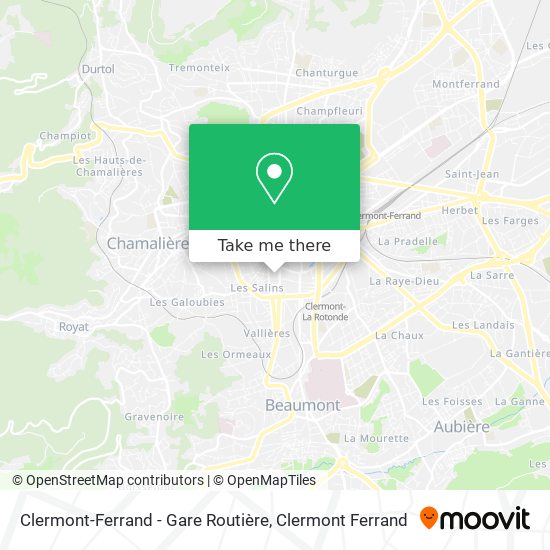 Clermont-Ferrand - Gare Routière map