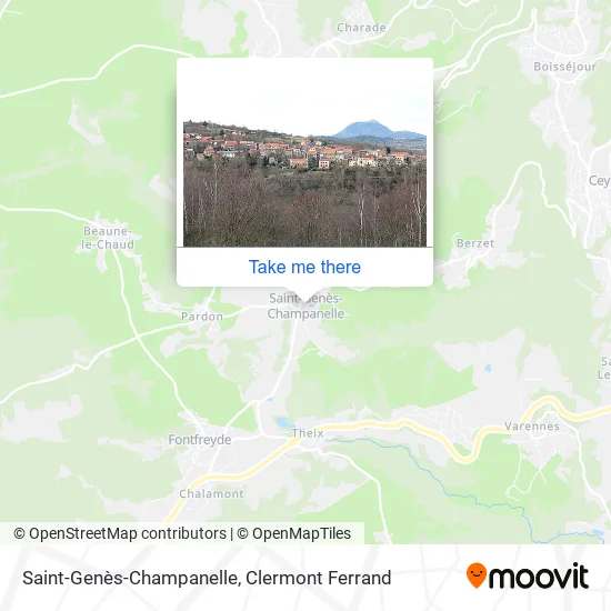 Saint-Genès-Champanelle map