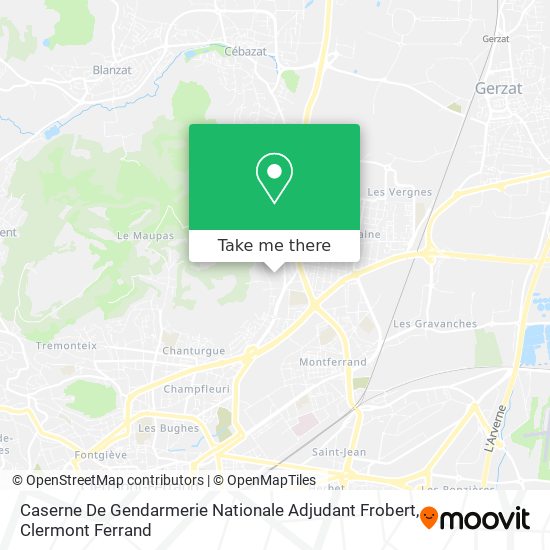 Caserne De Gendarmerie Nationale Adjudant Frobert map