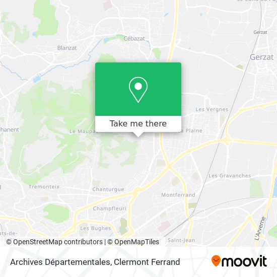 Archives Départementales map