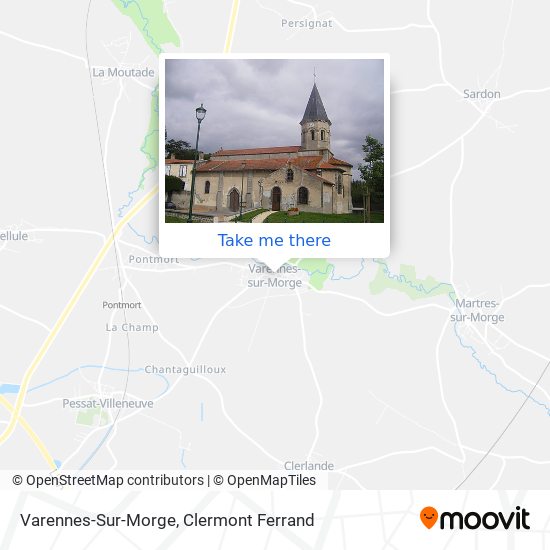 Mapa Varennes-Sur-Morge