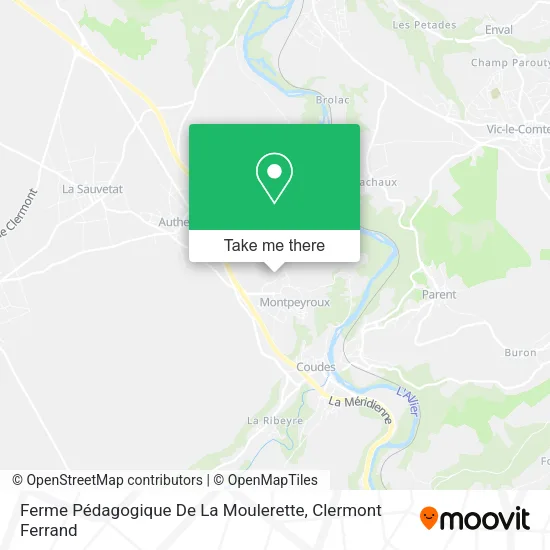 Ferme Pédagogique De La Moulerette map