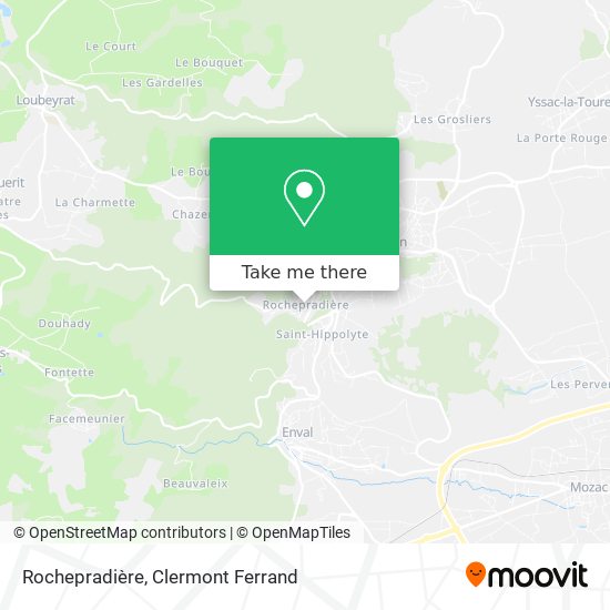 Rochepradière map