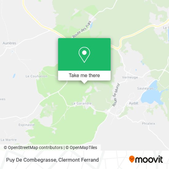 Puy De Combegrasse map