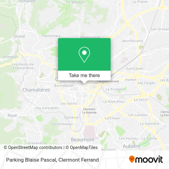 Parking Blaise Pascal map