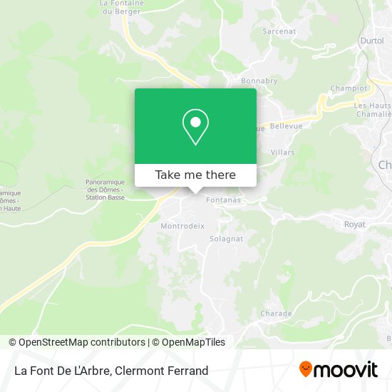 La Font De L'Arbre map