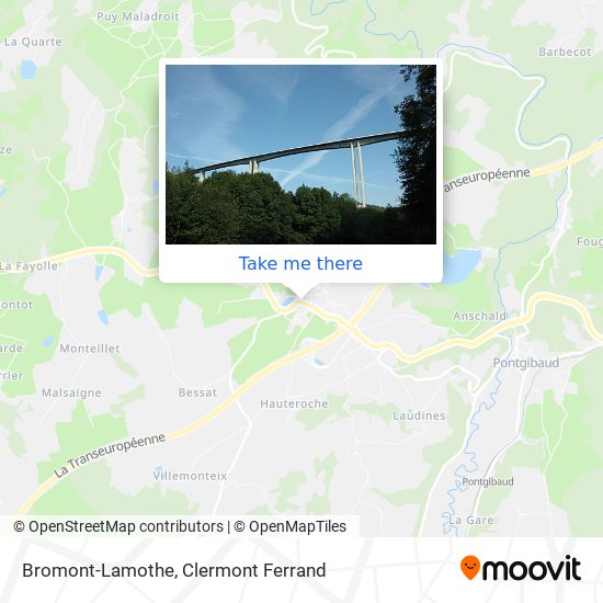 Bromont-Lamothe map