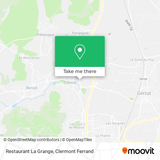 Restaurant La Grange map
