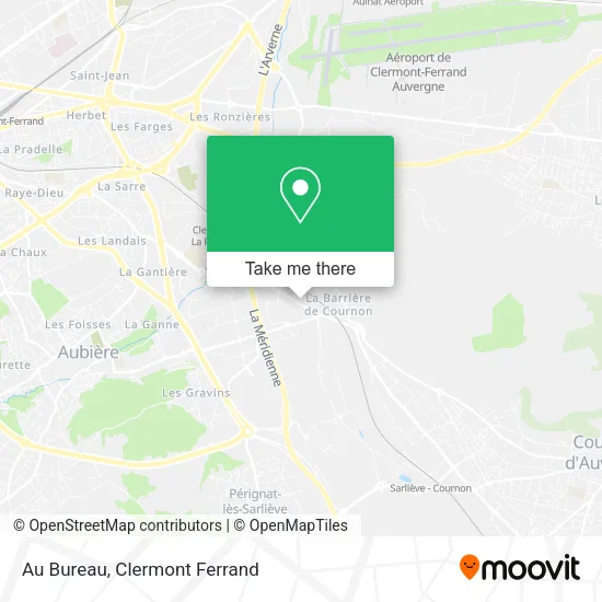 Au Bureau map
