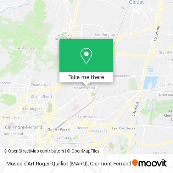 Mapa Musée d'Art Roger-Quilliot [MARQ]