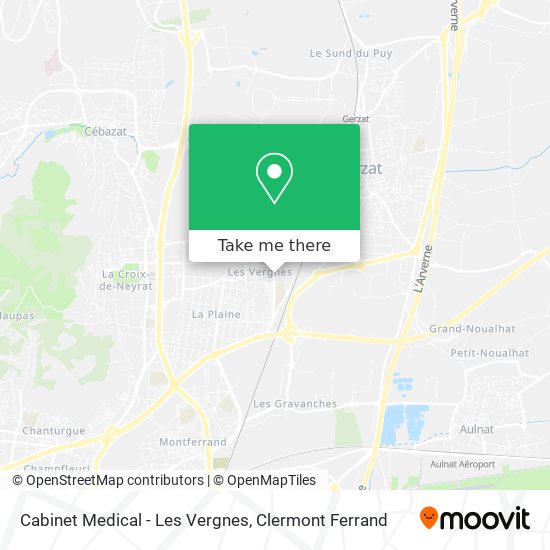 Cabinet Medical - Les Vergnes map