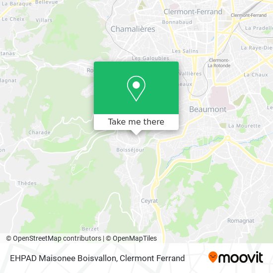 EHPAD Maisonee Boisvallon map