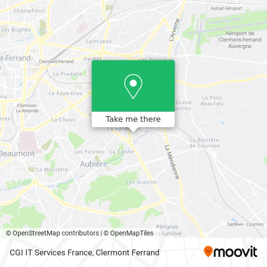 CGI IT Services France map