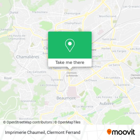 Imprimerie Chaumeil map