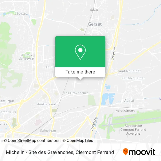 Michelin - Site des Gravanches map