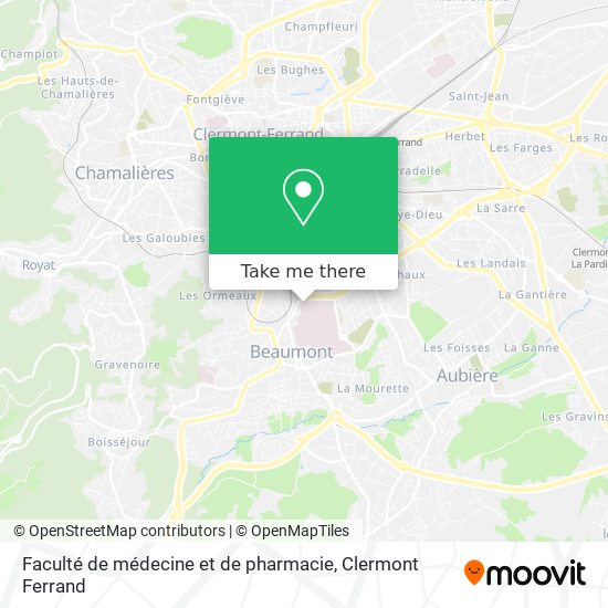 Faculté de médecine et de pharmacie map