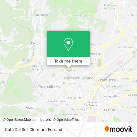 Café Del Sol map