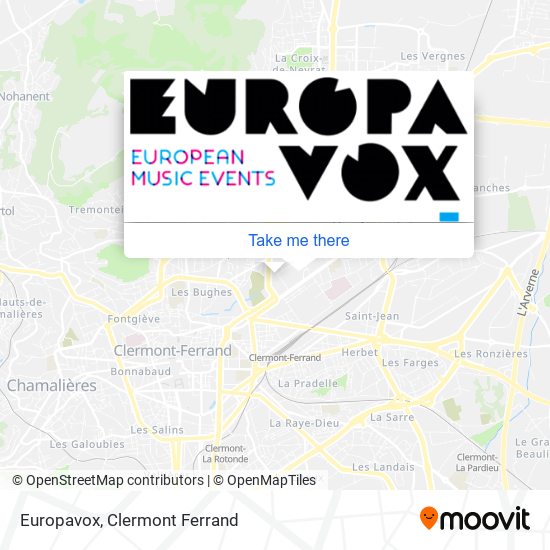 Mapa Europavox