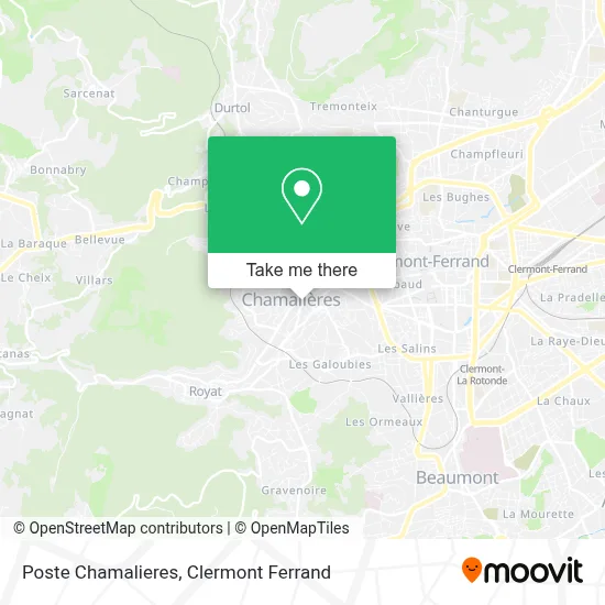 Poste Chamalieres map