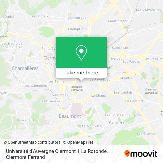 Université d'Auvergne Clermont 1 La Rotonde map