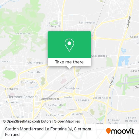 Station Montferrand La Fontaine  Ⓐ map