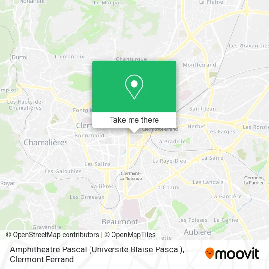 Amphithéâtre Pascal (Université Blaise Pascal) map