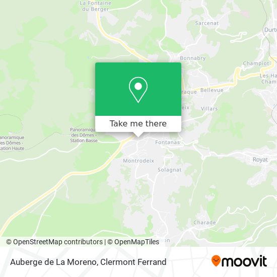 Auberge de La Moreno map