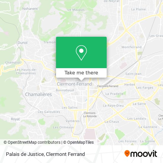 Palais de Justice map