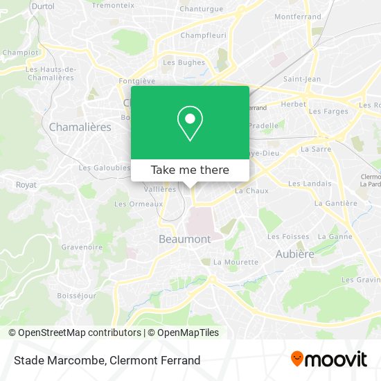 Stade Marcombe map