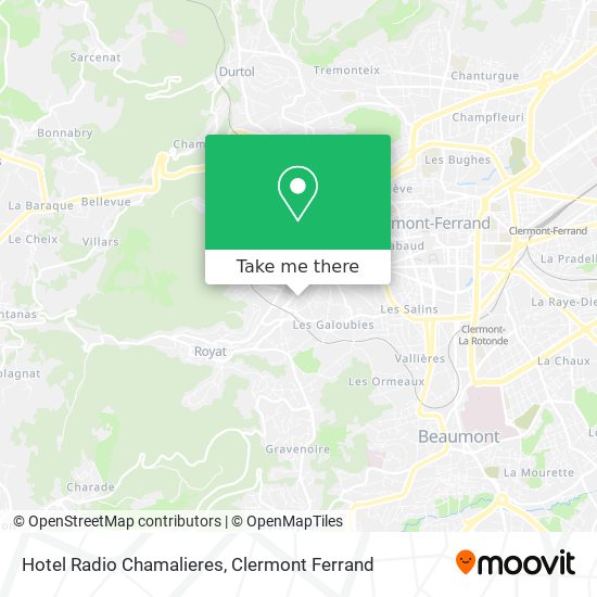 Hotel Radio Chamalieres map