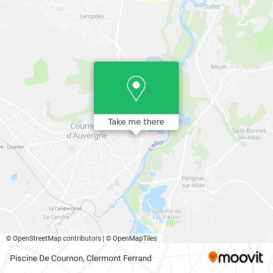 Piscine De Cournon map