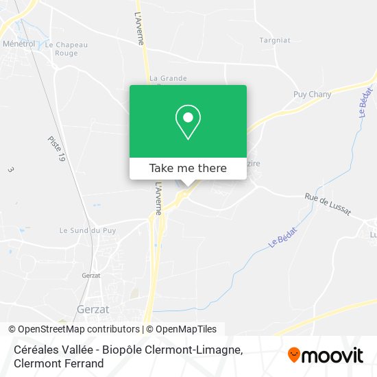 Céréales Vallée - Biopôle Clermont-Limagne map