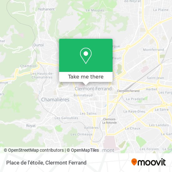 Place de l'étoile map