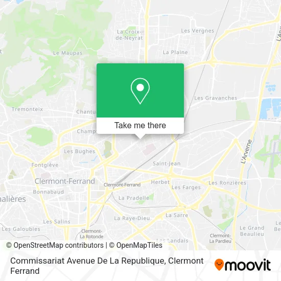 Commissariat Avenue De La Republique map