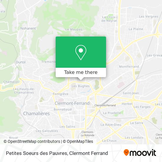 Petites Soeurs des Pauvres map