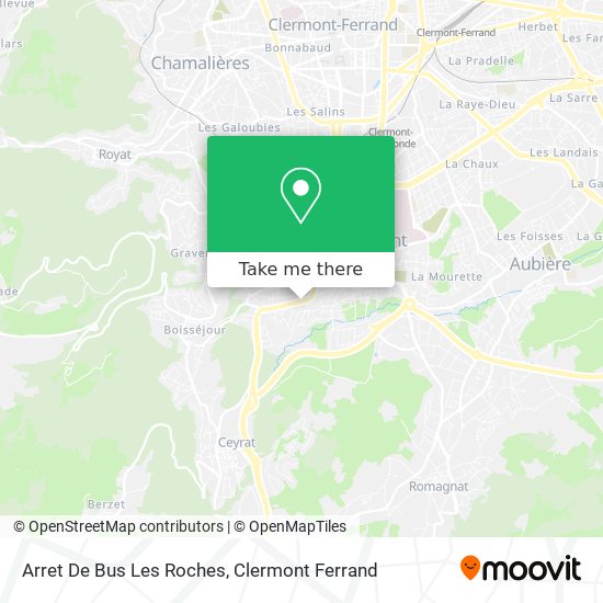Arret De Bus Les Roches map