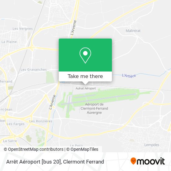 Arrêt Aéroport [bus 20] map