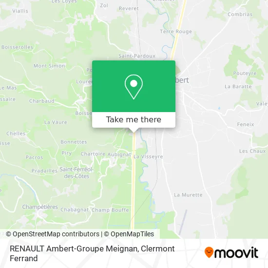 RENAULT Ambert-Groupe Meignan map