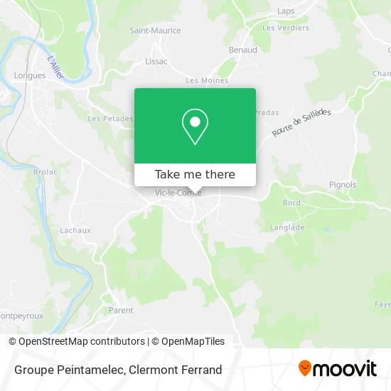 Groupe Peintamelec map