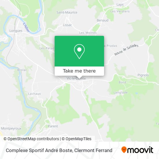 Complexe Sportif André Boste map