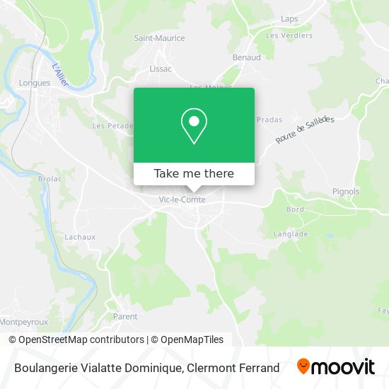 Boulangerie Vialatte Dominique map