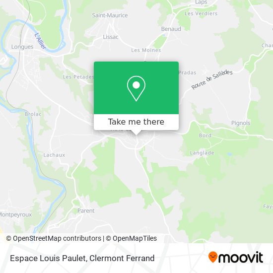 Espace Louis Paulet map