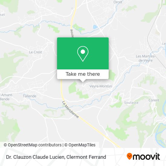 Dr. Clauzon Claude Lucien map