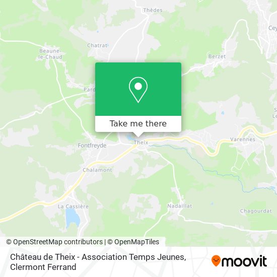 Château de Theix - Association Temps Jeunes map