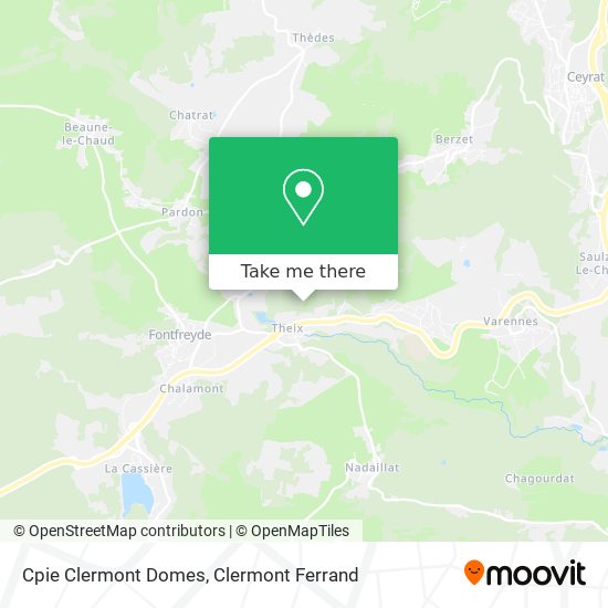Cpie Clermont Domes map